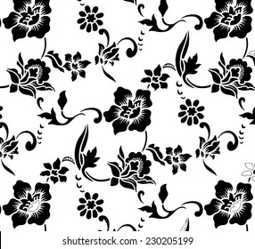 Vector Lined Pattern Batik Backgroundfabric Design Stock Vector ...