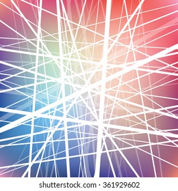 Vector lines, abstract background, color network, technology wallpaper