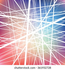 Vector lines, abstract background, color network, technology wallpaper
