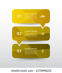 Vector lines arrows infographic. Template for diagram, graph, presentation and chart. Business concept with 3 options, parts, steps or processes.