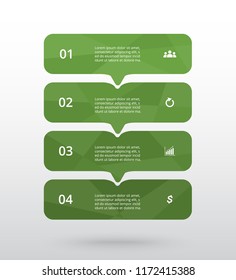 Vector lines arrows infographic. Template for diagram, graph, presentation and chart. Business concept with 4 options, parts, steps or processes.