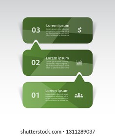Vector lines arrows infographic. Template for diagram, graph, presentation and chart. Business concept with 3 options, parts, steps or processes.