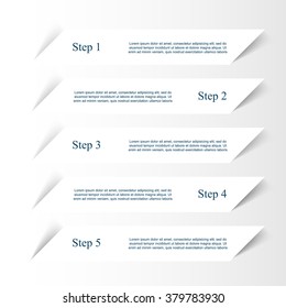 Vector lines arrows infographic. Template for diagram, graph, presentation and chart. Business concept with 5 options, parts, steps or processes.