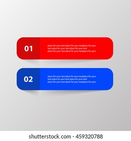 Vector lines arrows infographic. Template for diagram, graph, presentation and chart. Business concept with 2 options, parts, steps or processes.