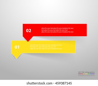 Vector lines arrows infographic. Template for diagram, graph, presentation and chart. Business concept with 2 options, parts, steps or processes.