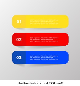 Vector lines arrows infographic. Template for diagram, graph, presentation and chart. Business concept with 3 options, parts, steps or processes.