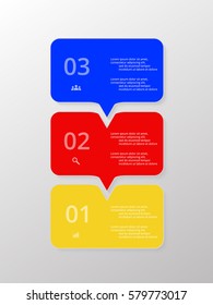 Vector lines arrows infographic. Template for diagram, graph, presentation and chart. Business concept with 3 options, parts, steps or processes.