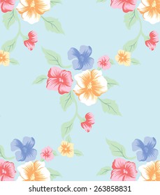 Vector of lines bouquet of colorful flowers.