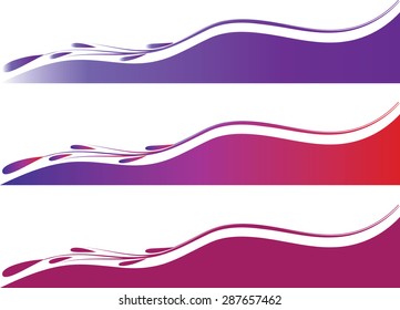 Vector Lines Drawing Beautiful Wave Wind Stock Vector (Royalty Free