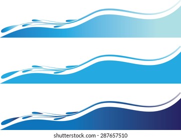 Vector Lines Drawing Beautiful Wave Wind Stock Vector (Royalty Free