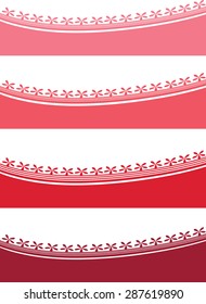 Vector lines drawing flowers lace with background