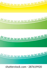 Vector lines drawing flowers lace with background