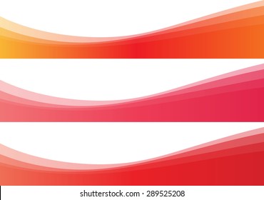 Vector lines drawing red wave background