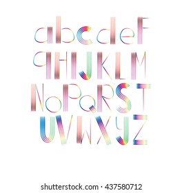 vector lines font