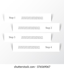 Vector lines infographic. Banner for diagram, graph, presentation and chart. Business concept with 4 options, parts, steps or processes.