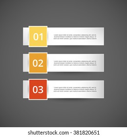 Vector lines infographic. Banner for diagram, graph, presentation and chart. Business concept with 3 options, parts, steps or processes.