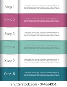 Vector lines infographic. Template for diagram, graph, presentation and chart. Business concept with 6 options, parts, steps or processes.