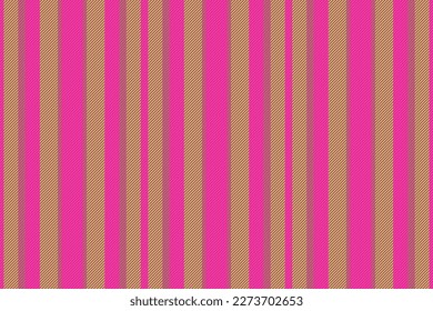 Vector lines seamless. Vertical fabric texture. Stripe background pattern textile in pink and green colors.