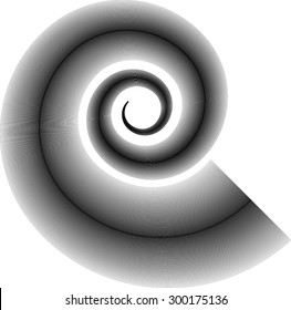 Vector Lines Spiral Logo Template .