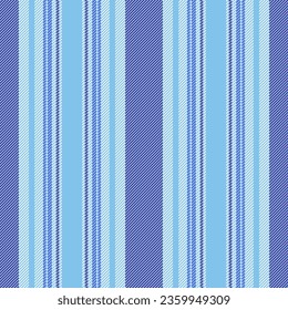 Vector lines stripe of pattern textile fabric with a background seamless texture vertical in cyan and white colors.