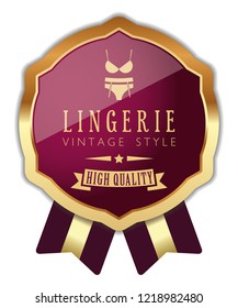 Vector Lingerie Badge