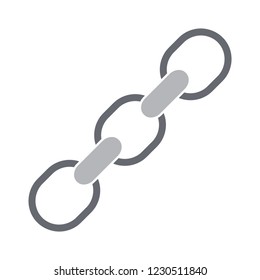 vector link chain icon - connection sign. security sign - cooperation illustration