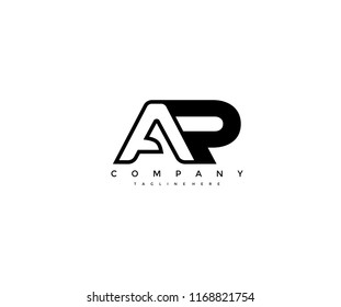 Vector Linked AP Letter Logo Design