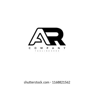 Vector Linked AR Letter Logo Design