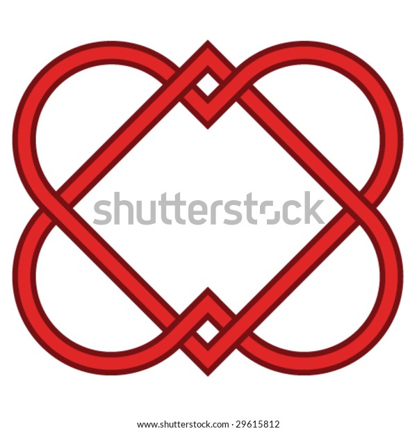 Vector Linked Hearts Stock Vector (Royalty Free) 29615812 | Shutterstock