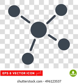 Vector Links EPS vector pictogram. Illustration style is flat iconic smooth blue symbol on a transparent background.
