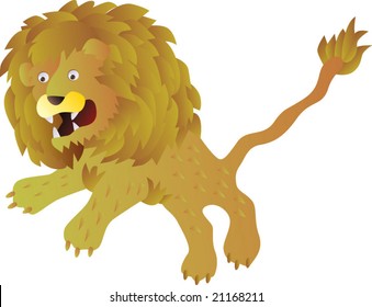 vector lion