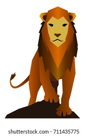 vector lion
