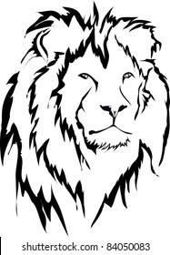 vector lion