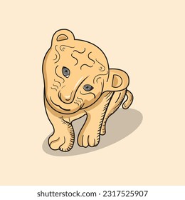 vector lion cubs | vector lion | lion | lion cub art