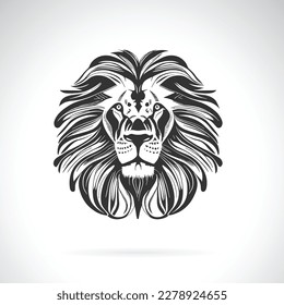 Vector of lion head design on white background. Easy editable layered vector illustration. Wild Animals.