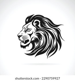 Vector of a lion head design on white background. Easy editable layered vector illustration.Wild Animals.