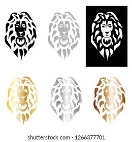 Vector lion head graphic for any type of logo, poster, pamphlet, etc.