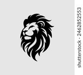 vector lion head logo design