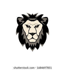 Vector lion illustration can be used for wildlife hunting topic mascot