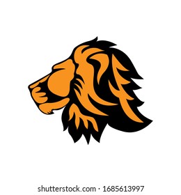 Vector lion illustration can be used for wildlife hunting topic mascot