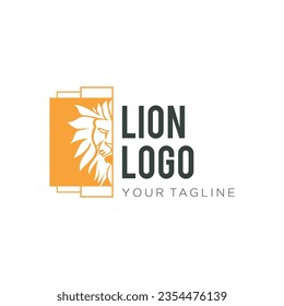 Vector vector lion logo art wallpaper for house wall