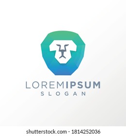 Vector Lion logo design ready to use 