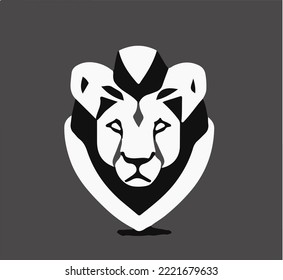 emblema del logotipo del león vector, marca de logarca, símbolo, 