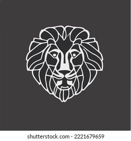 vector lion logo emblem, logomark, symbol, 