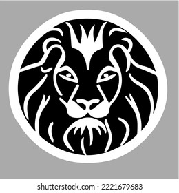 emblema del logotipo del león vector, marca de logarca, símbolo, 