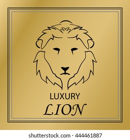 Vector of lion logo symbol or icon