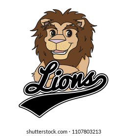 Vector Lion Mascot logo design