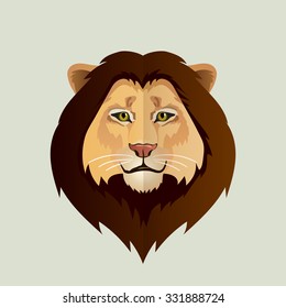 Vector lion portrait