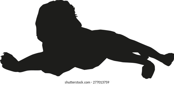 Vector lion silhouette