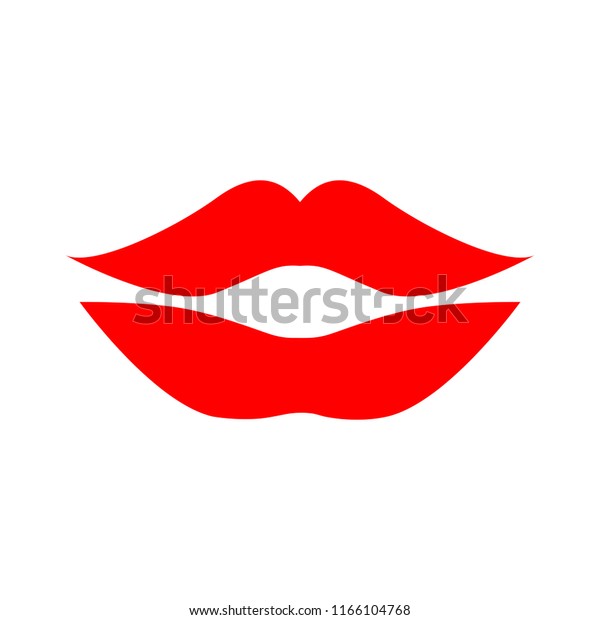 ベクターの唇のイラスト キスのアイコン 赤い唇 愛のアイコン ベクター画像の口 のベクター画像素材 ロイヤリティフリー